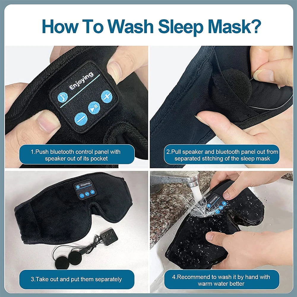 Padded Light Blocking 3D Sleep Mask