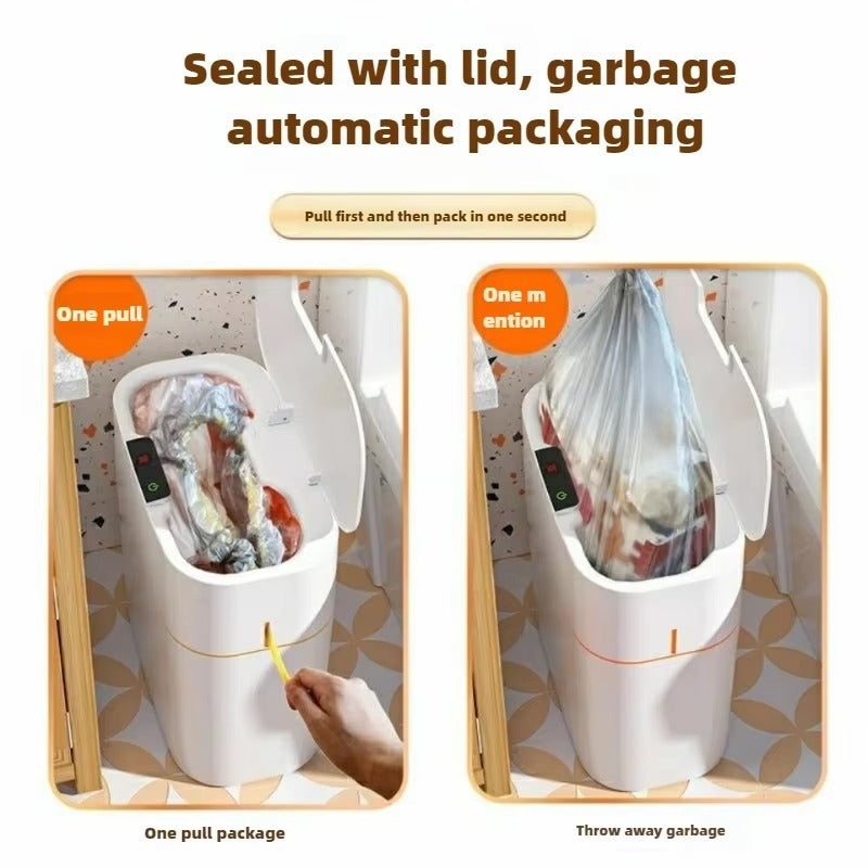 Hands-Free Automatic Slimline Trash Can