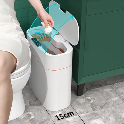 Hands-Free Automatic Slimline Trash Can