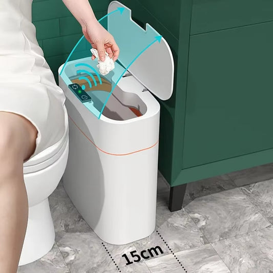 Hands-Free Automatic Slimline Trash Can
